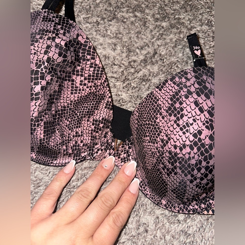 Victoria’s Secret Lined Demi Snakeskin Print Bra Size 34D NWT - Picture 5 of 8